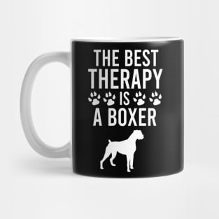 The best therapy is a boxer Mug